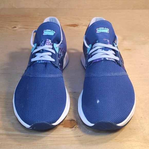 New Balance Nergize Blue Purple Women's Athletic Running Shoes - Picture 3 of 10